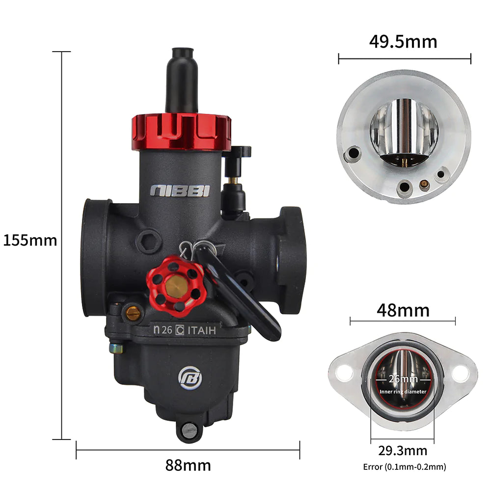 Nibbi PE26FL Carburetor
