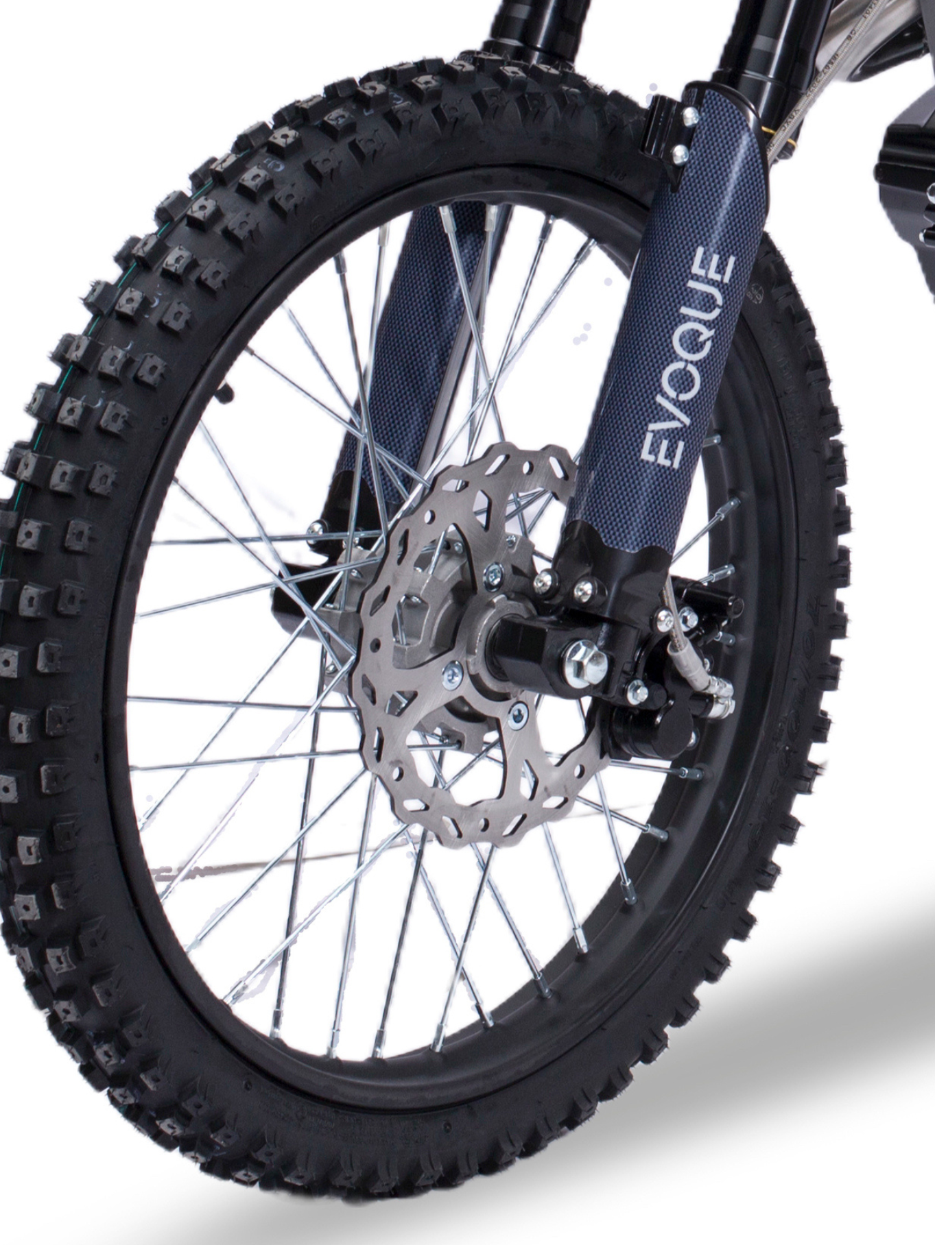 Steel frame dirt bike Evoque VQ-150RL,
VQ-150RL off-road bike with alloy wheels,
VQ-150RL dirt bike with knobby tires
