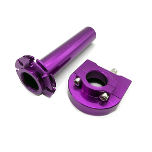 Handlebar Throttle Twist Grip 1pair Accelerator Handle Red Handlebar Throttle Twist Grip 1pair Accelerator Handle Red
